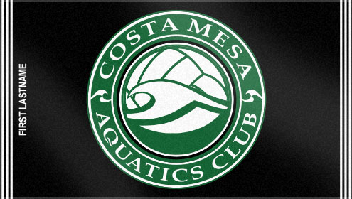 Costa Mesa Aquatics Club's custom woven swim team towels look great with the centered logo. These custom woven towels have a soft, plush feel to them, with crisp clean images!